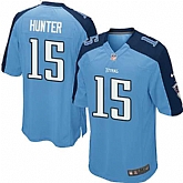 Nike Men & Women & Youth Titans #15 Hunter Light Blue Team Color Game Jersey,baseball caps,new era cap wholesale,wholesale hats
